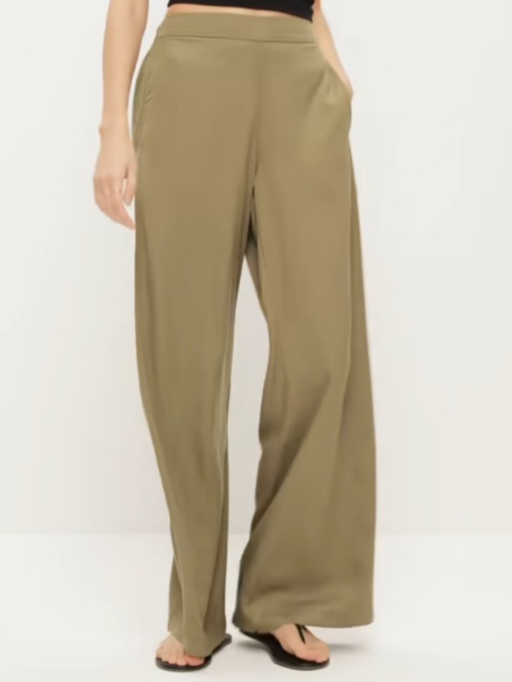 High-Waisted Playa Wide-Leg Pants - New With Tags